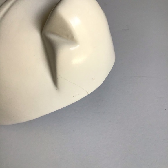 Vintage SET OF 3 Pier One White Ceramic Wall Art Masks Japanese Daikoku & Enosis - Picture 15 of 16